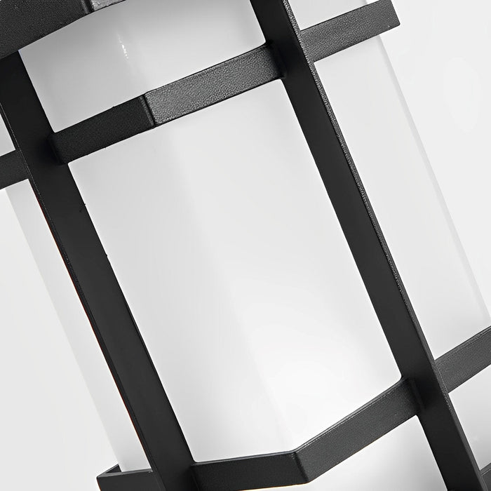 Solar Fence Post Lights - Black Vintage Mission-Style Outdoor Lighting for Decks, Patios, and Gardens