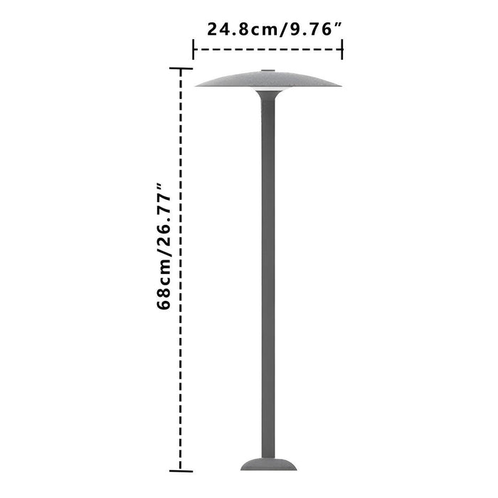 Dome Mushroom LED Outdoor Landscape Light - Waterproof Design / Garden Pathway Illumination, Durable