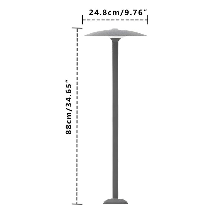 Dome Mushroom LED Outdoor Landscape Light - Waterproof Design / Garden Pathway Illumination, Durable