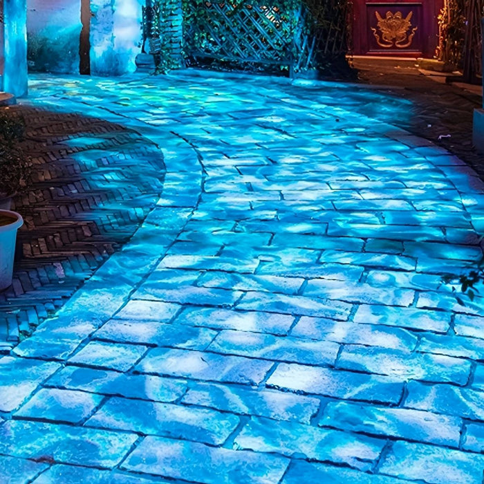 Waterproof Dynamic Water Wave LED Spot Light, Landscape Accent, Ambient Lighting for Patio/Yard/Events