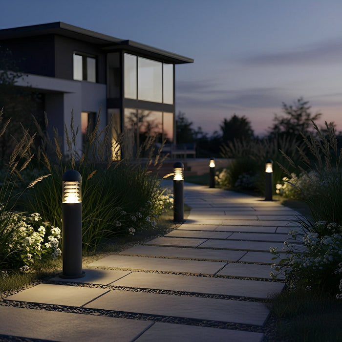 Aluminum Pillar Post Column Lamp - Outdoor Waterproof Garden Light, Patio Landscape Fixture, Courtyard Pathway Lighting