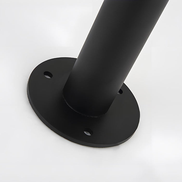 Waterproof Flash Black Column Outdoor Street Pole Light - Landscape Lamp Post, Garden Pathway Driveway Yard