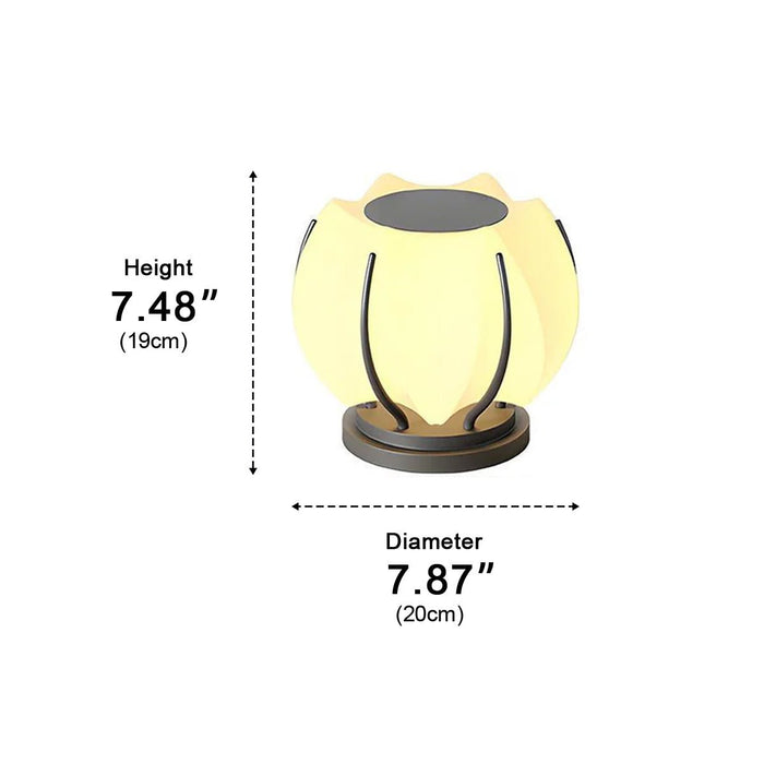 Solar Flower Outdoor Post Lights - Waterproof Garden Pathway Lighting, Decorative Floral Design