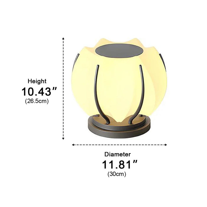 Solar Flower Outdoor Post Lights - Waterproof Garden Pathway Lighting, Decorative Floral Design