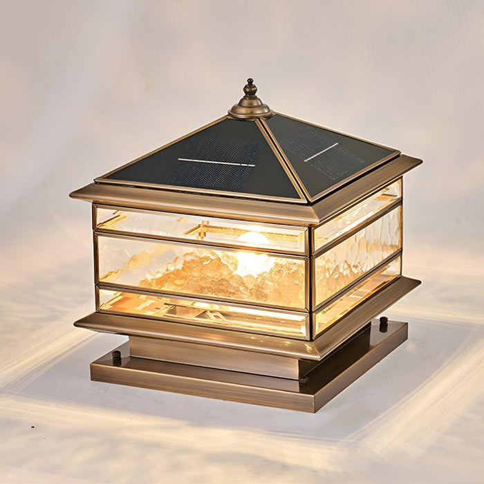 Waterproof Vintage Outdoor Fence Post Light - Classic Design, Durable Construction
