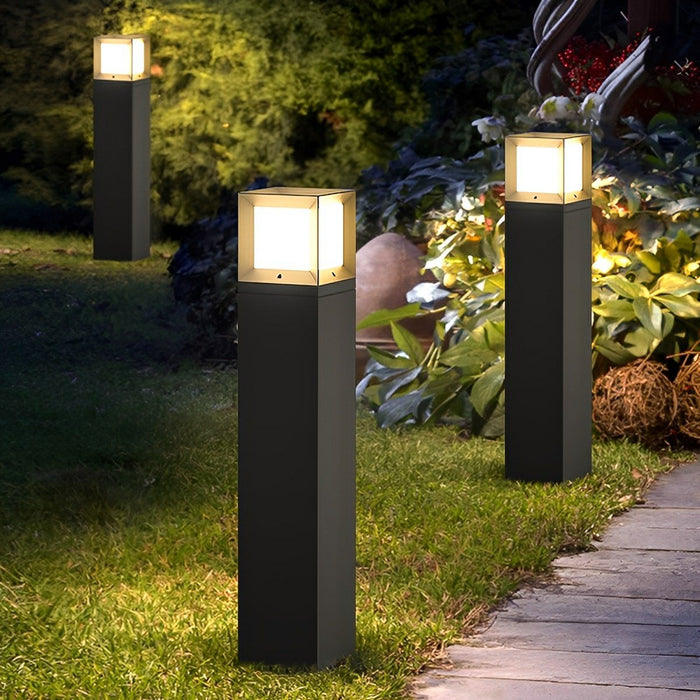 Outdoor High Pole Post Lights - Waterproof Decorative Pathway Lighting, Villa Courtyard - Hardwired Landscape Illumination