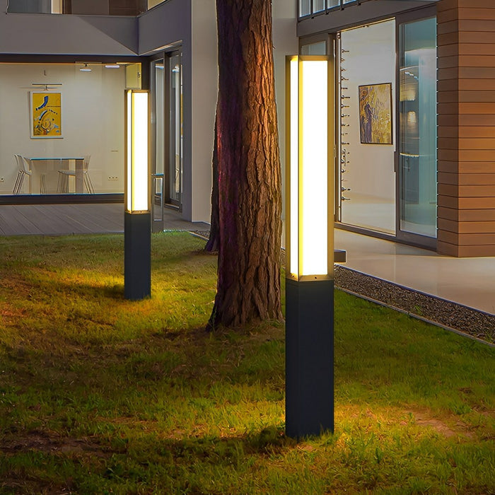 Outdoor High Pole Post Lights - Waterproof Decorative Pathway Lighting, Villa Courtyard - Hardwired Landscape Illumination
