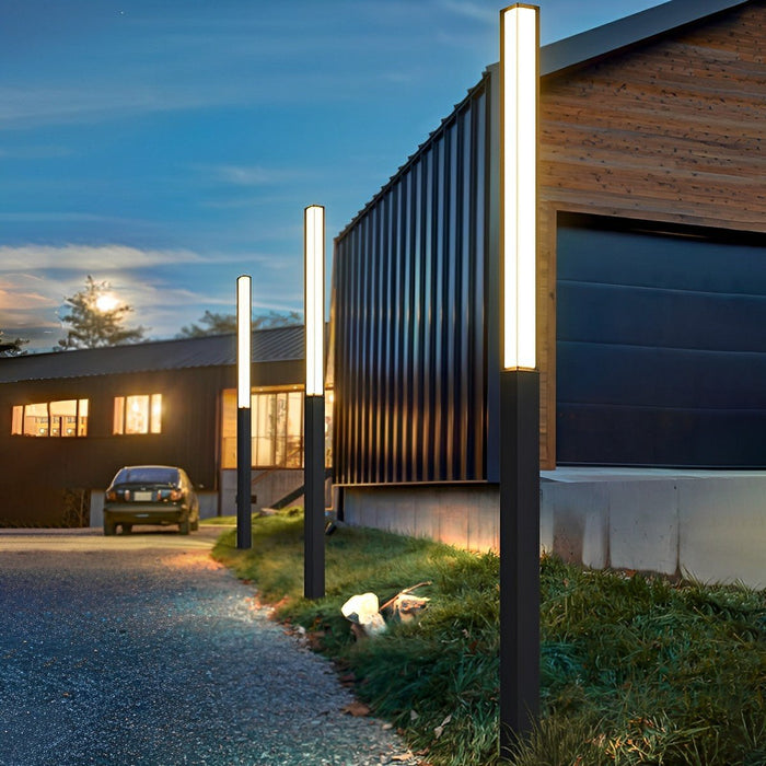 Outdoor High Pole Post Lights - Waterproof Decorative Pathway Lighting, Villa Courtyard - Hardwired Landscape Illumination