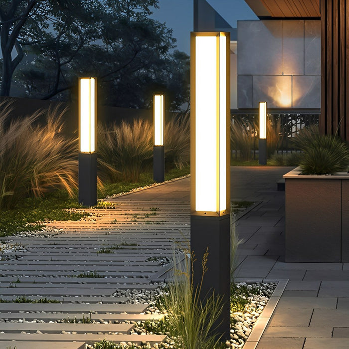Outdoor High Pole Post Lights - Waterproof Decorative Pathway Lighting, Villa Courtyard - Hardwired Landscape Illumination