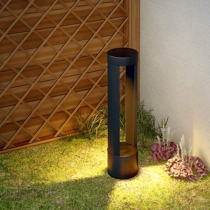 Hollow Cylindrical LED Lamp Post Light - Outdoor Pathway Lighting / Garden Pole Fixture, Waterproof