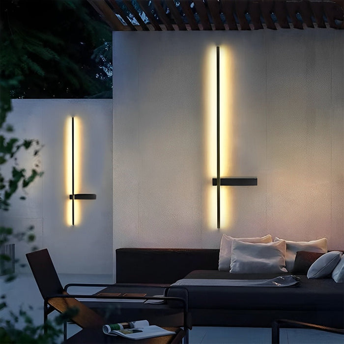 Outdoor Waterproof Wall Sconce - Interlaced Line Design, Aluminum Metal
