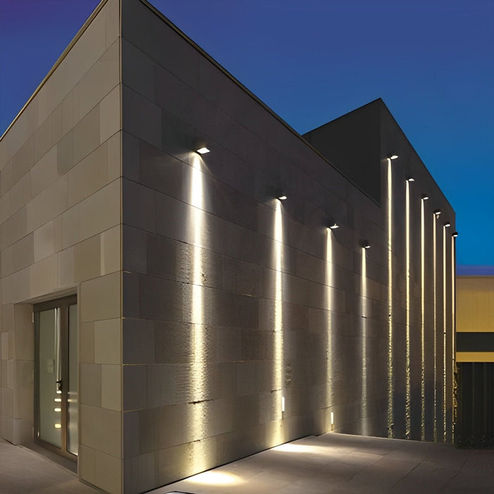 Waterproof IP65 LED Modern Architectural Wall Light, Exterior/Building Spotlight, Die Cast Aluminum Sconce