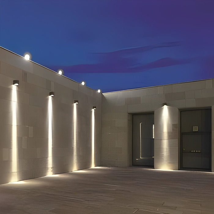 Waterproof IP65 LED Modern Architectural Wall Light, Exterior/Building Spotlight, Die Cast Aluminum Sconce