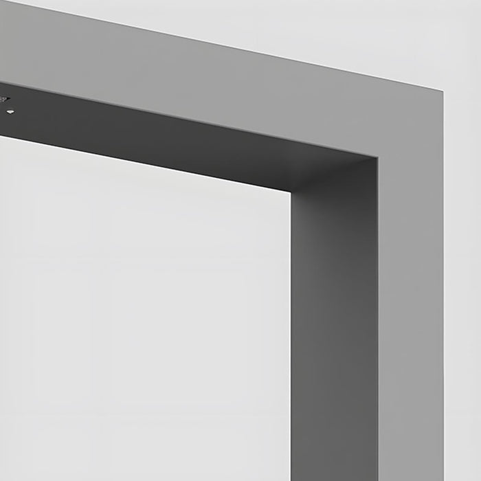 Waterproof LED Black Modern Column Outdoor Pole Street Light - Minimalist Linear Design, Durable Aluminum
