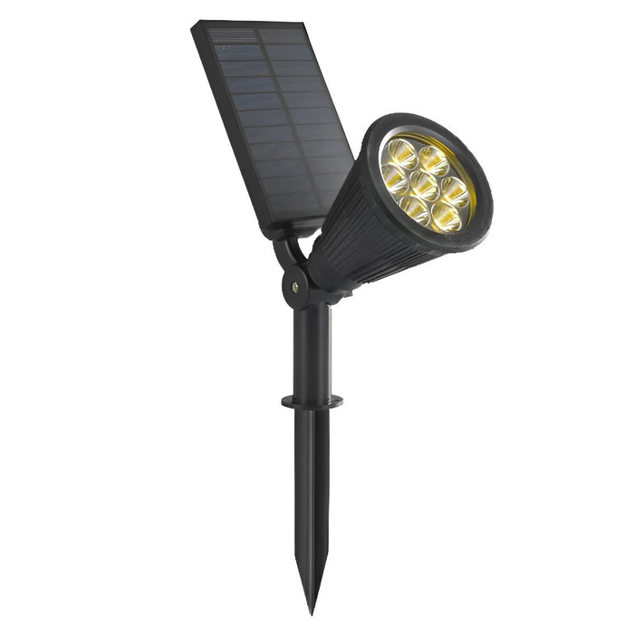 LED Solar Tree Spotlight - Modern Outdoor Landscape Lighting, Garden Accent Light