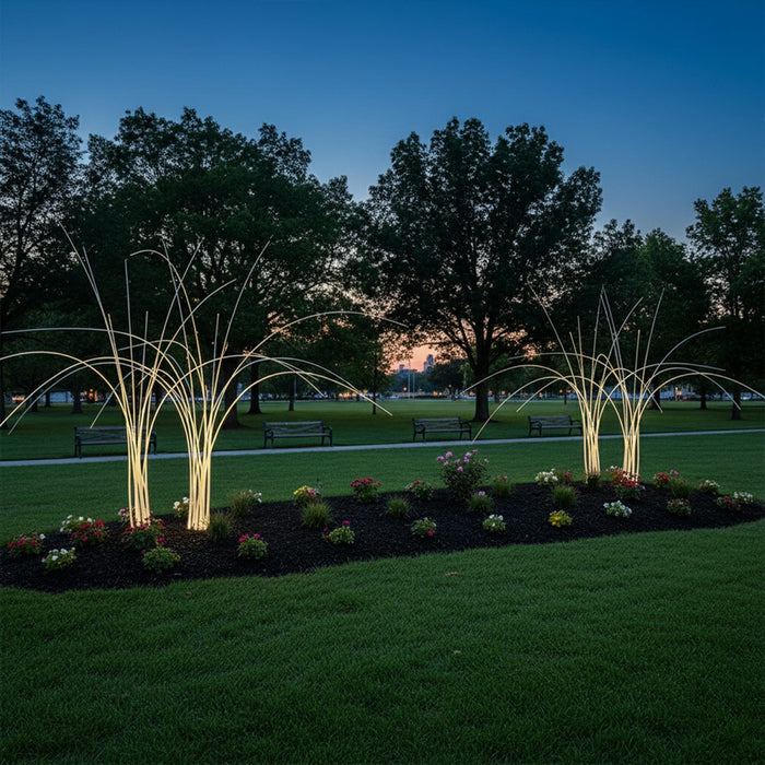 Reed-shaped LED Outdoor Light - Waterproof Garden Landscape Decorative Lighting, Subtle Illumination