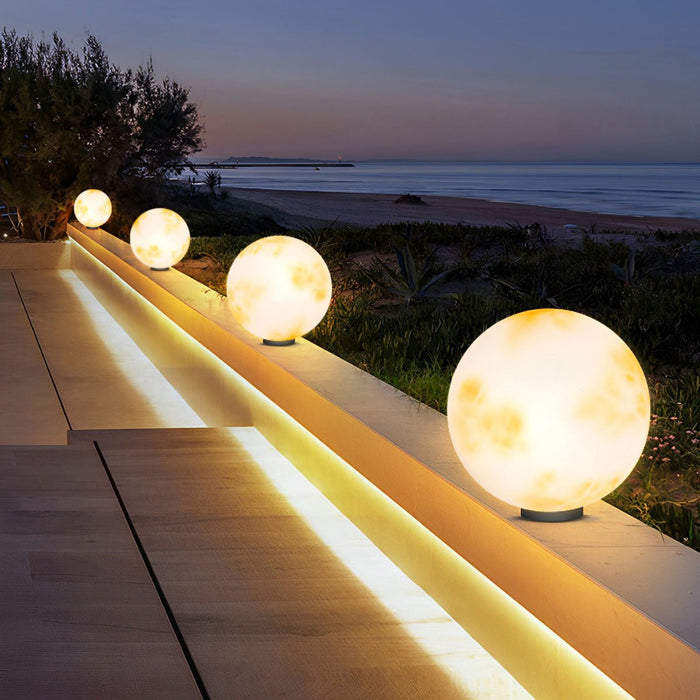 Dusk to Dawn Solar Post Cap Light, Waterproof Sphere for Outdoor Fence/Deck/Patio