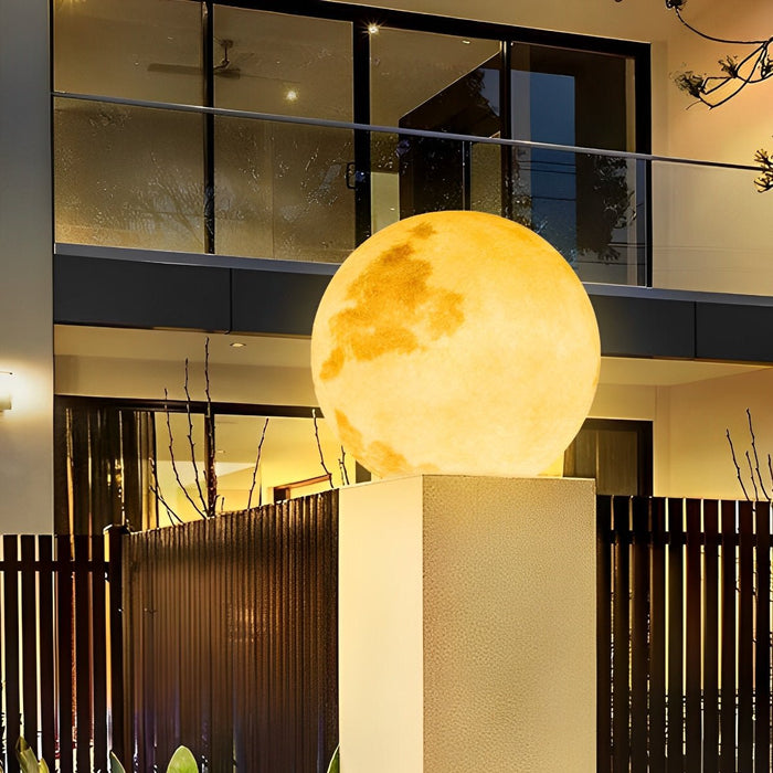 Dusk to Dawn Solar Post Cap Light, Waterproof Sphere for Outdoor Fence/Deck/Patio