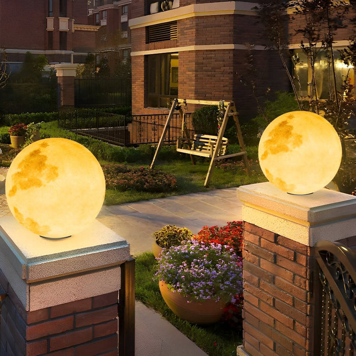 Dusk to Dawn Solar Post Cap Light, Waterproof Sphere for Outdoor Fence/Deck/Patio