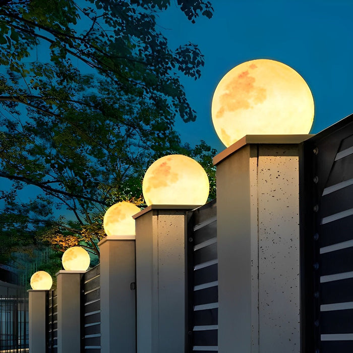 Dusk to Dawn Solar Post Cap Light, Waterproof Sphere for Outdoor Fence/Deck/Patio
