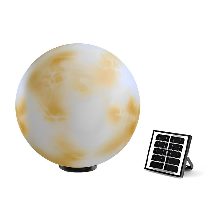 Dusk to Dawn Solar Post Cap Light, Waterproof Sphere for Outdoor Fence/Deck/Patio