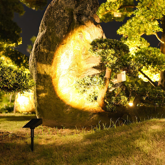 LED Solar Spot Light - Waterproof Multi-Zoom / RGB Color Changing Landscape Lighting for Outdoor Gardens, Patios