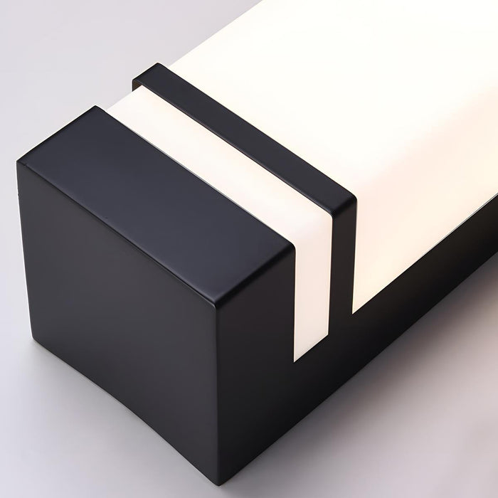 Waterproof LED Outdoor Wall Sconce, Minimalist Rectangle Design, Motion Sensor Ready, High CRI for Porch/Patio/Entryway