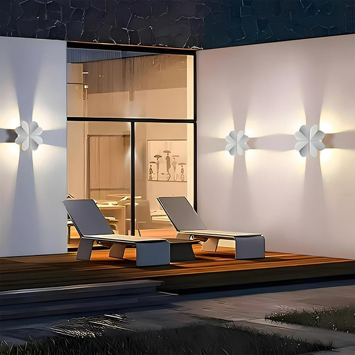 Animal Shape Outdoor LED Wall Light - Waterproof Modern Exterior Sconce, Butterfly/Starfish Design, Black/White Finish