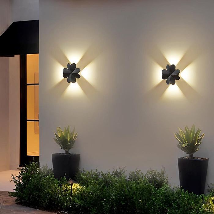 Animal Shape Outdoor LED Wall Light - Waterproof Modern Exterior Sconce, Butterfly/Starfish Design, Black/White Finish