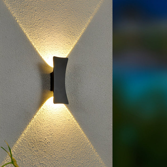 Up and Down LED Outdoor Wall Light - Modern Exterior Sconce, Dual Directional Illumination