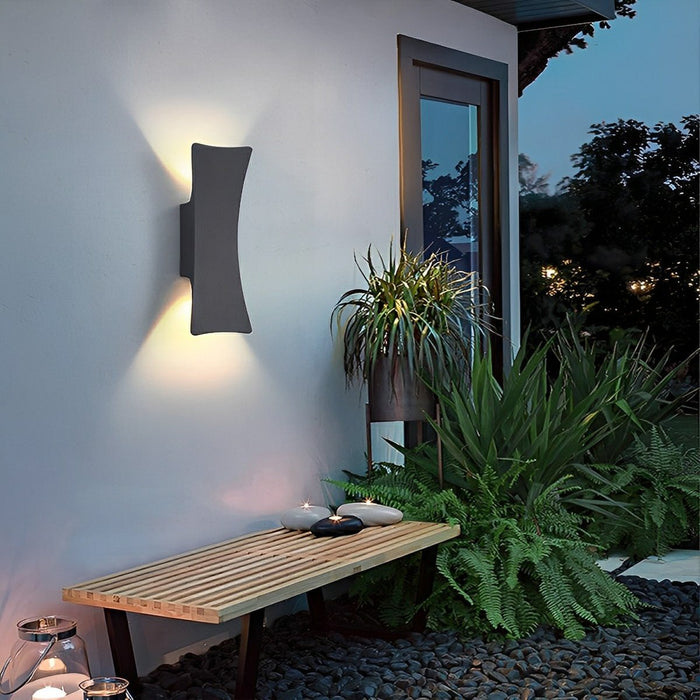 Up and Down LED Outdoor Wall Light - Modern Exterior Sconce, Dual Directional Illumination
