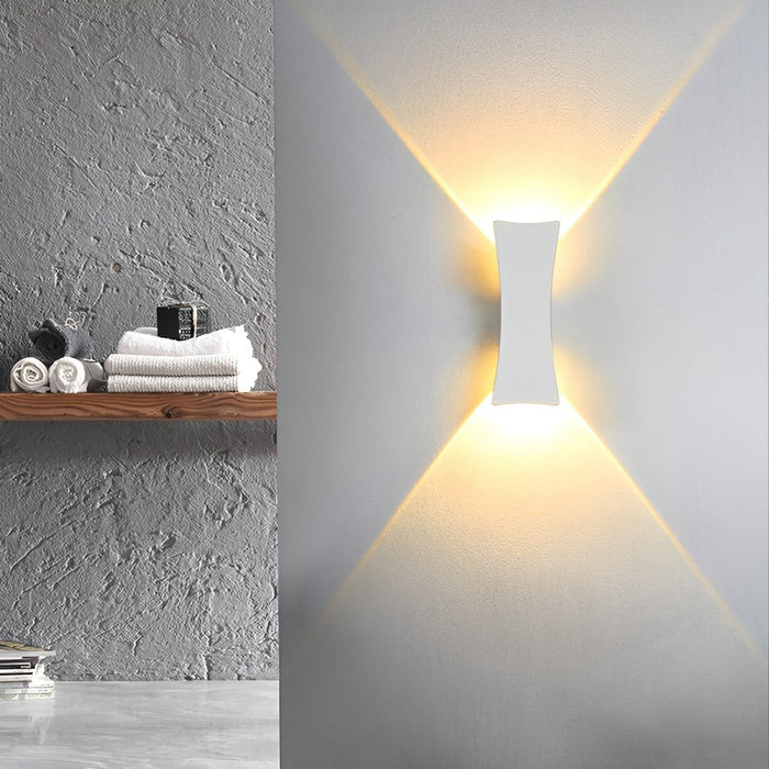 Up and Down LED Outdoor Wall Light - Modern Exterior Sconce, Dual Directional Illumination