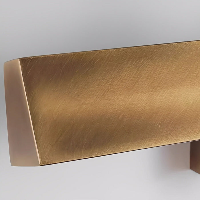 Waterproof Modern Copper Long Strip Outdoor Porch LED Wall Light - Exterior Sconce, Entryway Lighting