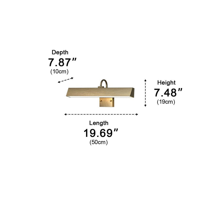 Waterproof Modern Copper Long Strip Outdoor Porch LED Wall Light - Exterior Sconce, Entryway Lighting