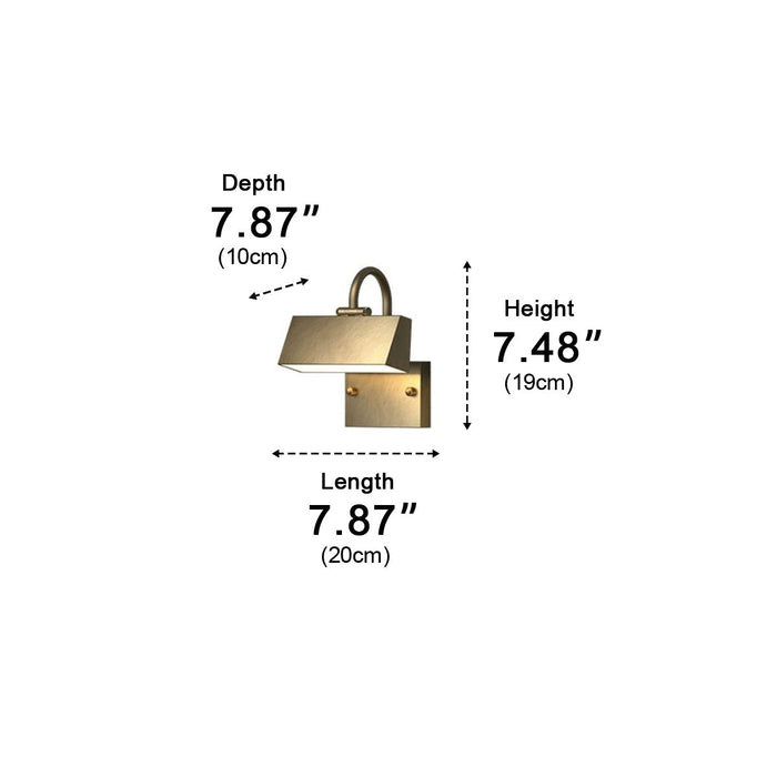 Waterproof Modern Copper Long Strip Outdoor Porch LED Wall Light - Exterior Sconce, Entryway Lighting