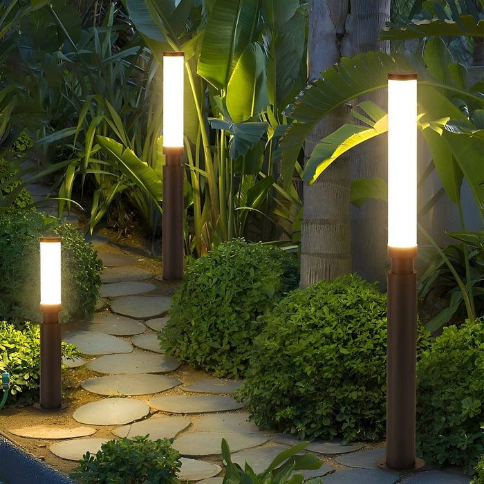 Modern LED Pathway Post Light - Waterproof Outdoor Garden Bollard Lamp / Landscape Lighting