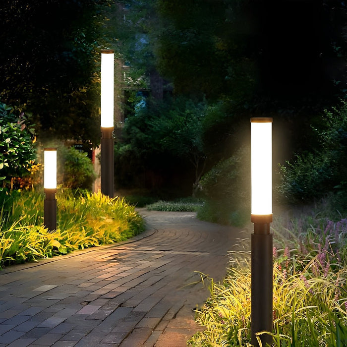 Modern LED Pathway Post Light - Waterproof Outdoor Garden Bollard Lamp / Landscape Lighting