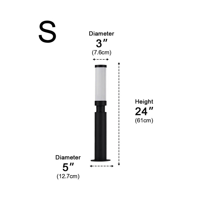 Modern LED Pathway Post Light - Waterproof Outdoor Garden Bollard Lamp / Landscape Lighting