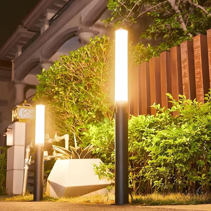 Modern LED Pathway Post Light - Waterproof Outdoor Garden Bollard Lamp / Landscape Lighting
