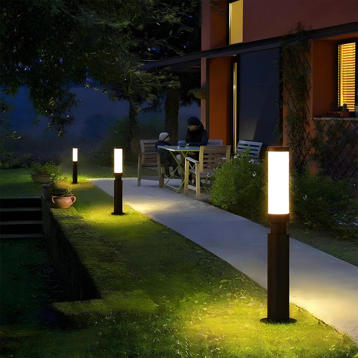 Modern LED Pathway Post Light - Waterproof Outdoor Garden Bollard Lamp / Landscape Lighting