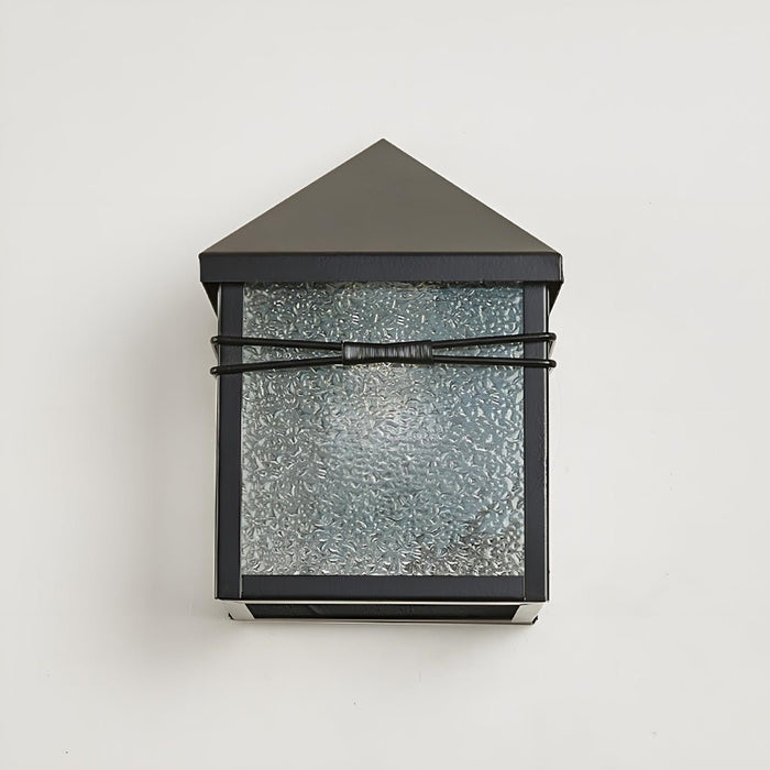 House Shape Outdoor LED Porch Wall Light - Modern Farmhouse Sconce, Waterproof Exterior Fixture