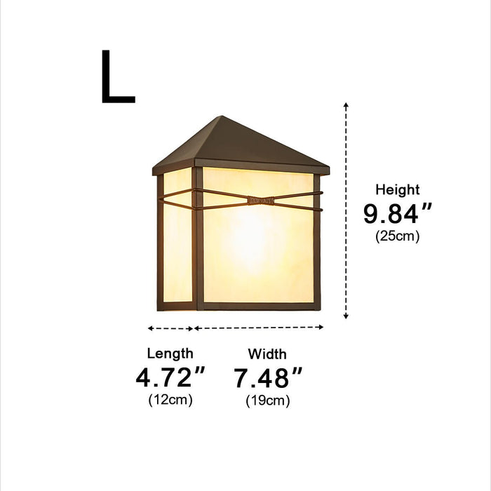 House Shape Outdoor LED Porch Wall Light - Modern Farmhouse Sconce, Waterproof Exterior Fixture
