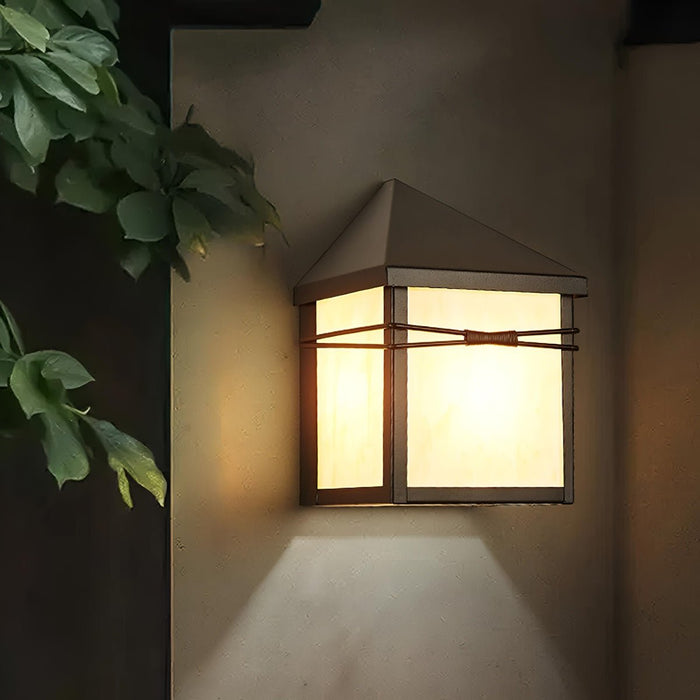 House Shape Outdoor LED Porch Wall Light - Modern Farmhouse Sconce, Waterproof Exterior Fixture