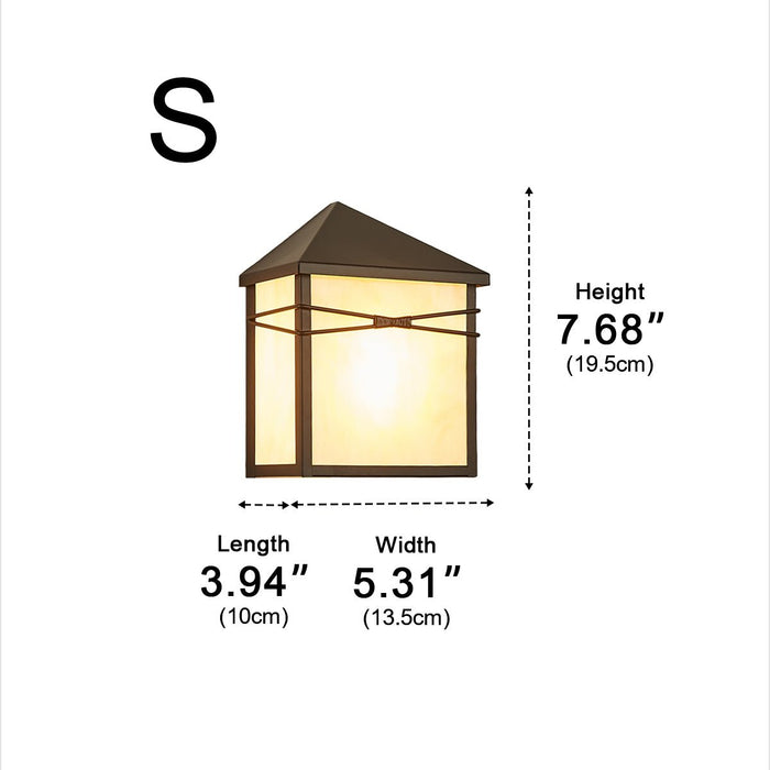 House Shape Outdoor LED Porch Wall Light - Modern Farmhouse Sconce, Waterproof Exterior Fixture