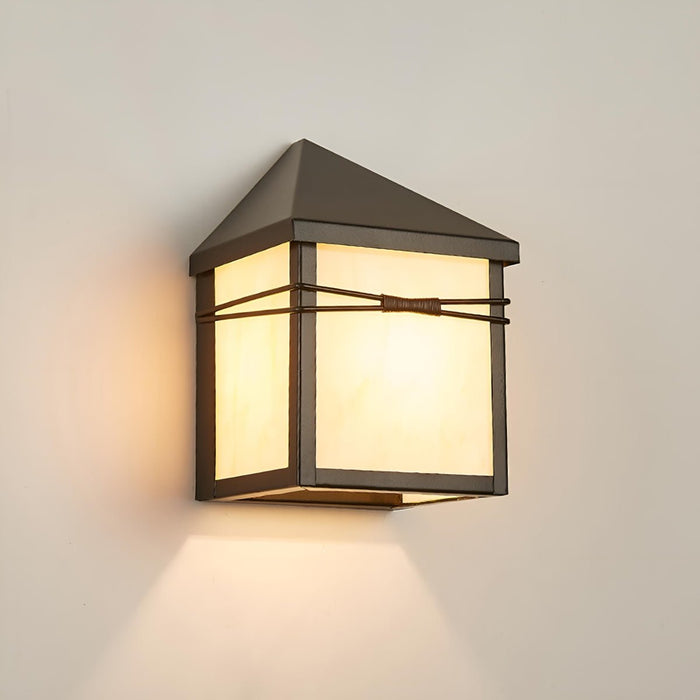 House Shape Outdoor LED Porch Wall Light - Modern Farmhouse Sconce, Waterproof Exterior Fixture