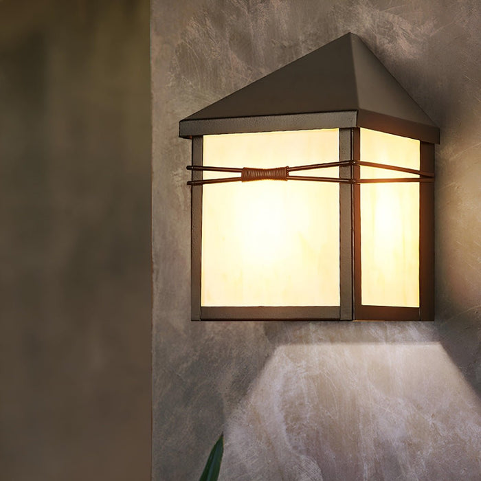 House Shape Outdoor LED Porch Wall Light - Modern Farmhouse Sconce, Waterproof Exterior Fixture