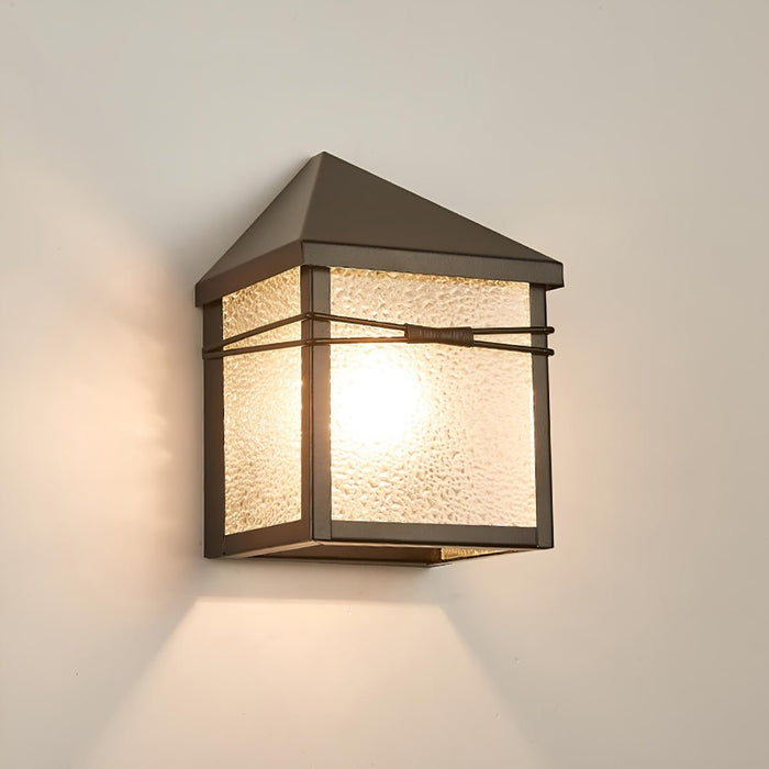 House Shape Outdoor LED Porch Wall Light - Modern Farmhouse Sconce, Waterproof Exterior Fixture