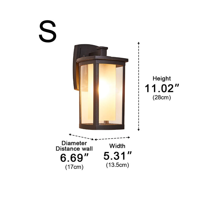 Modern Farmhouse Outdoor LED Wall Light - Waterproof Porch Sconce, Die-Cast Aluminum Construction
