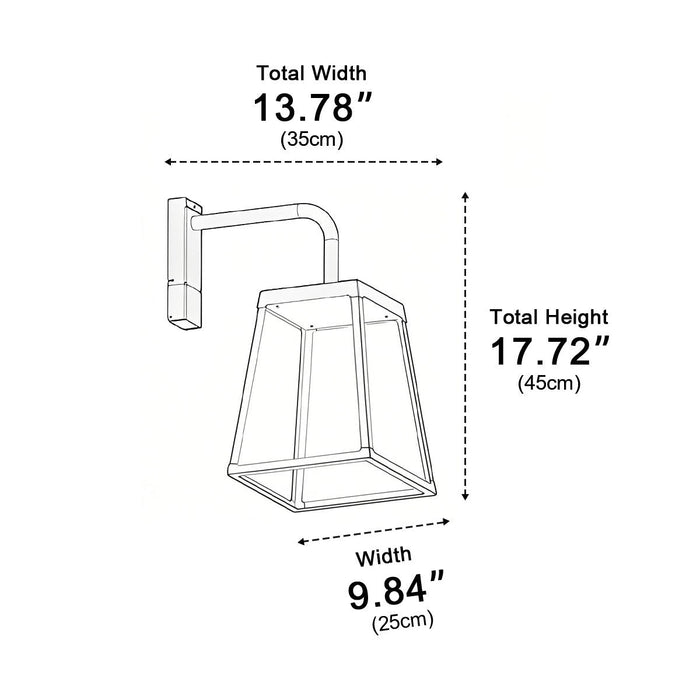 Waterproof Modern Farmhouse Outdoor Porch LED Wall Lights - Exterior Fixture for Patio, Garden, Entryway