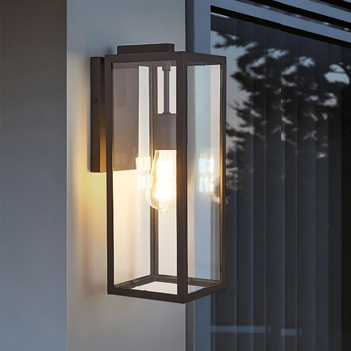 Outdoor LED Porch Wall Light - Waterproof Modern Farmhouse Rectangular Fixture for Entryways, Patios, and Decks